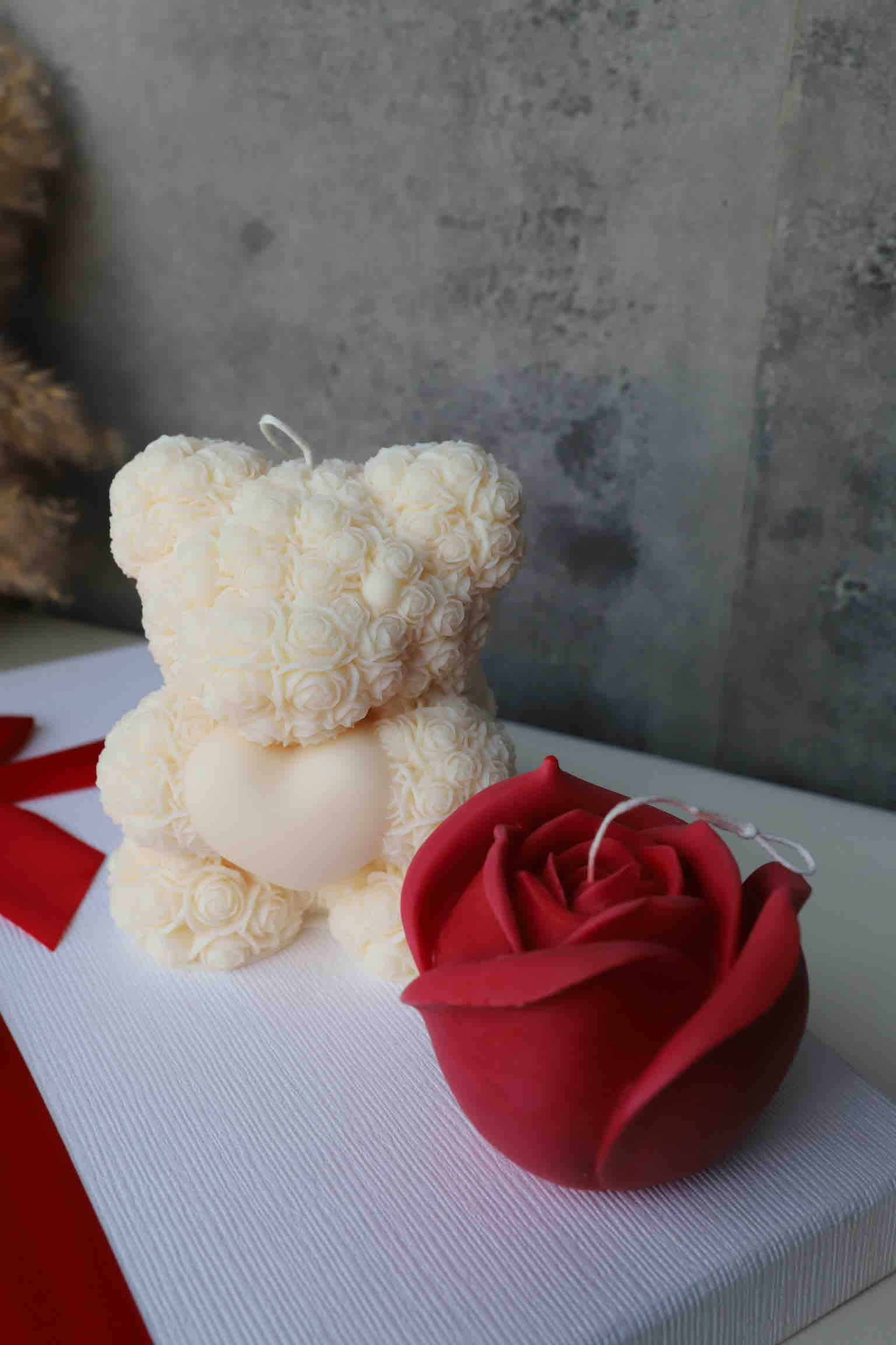 Rinkinys Meškiukas ir rožė